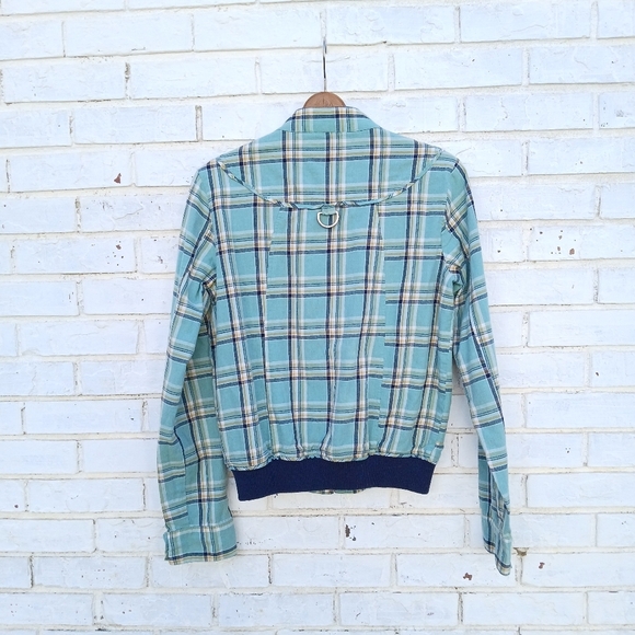 Nick and Mo Plaid Full Zip Bomber Jacket - Picture 7 of 7